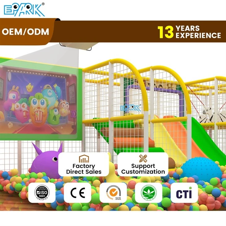 120m² Vibrant Modular Soft Play Set Indoor Playground For Malls factory