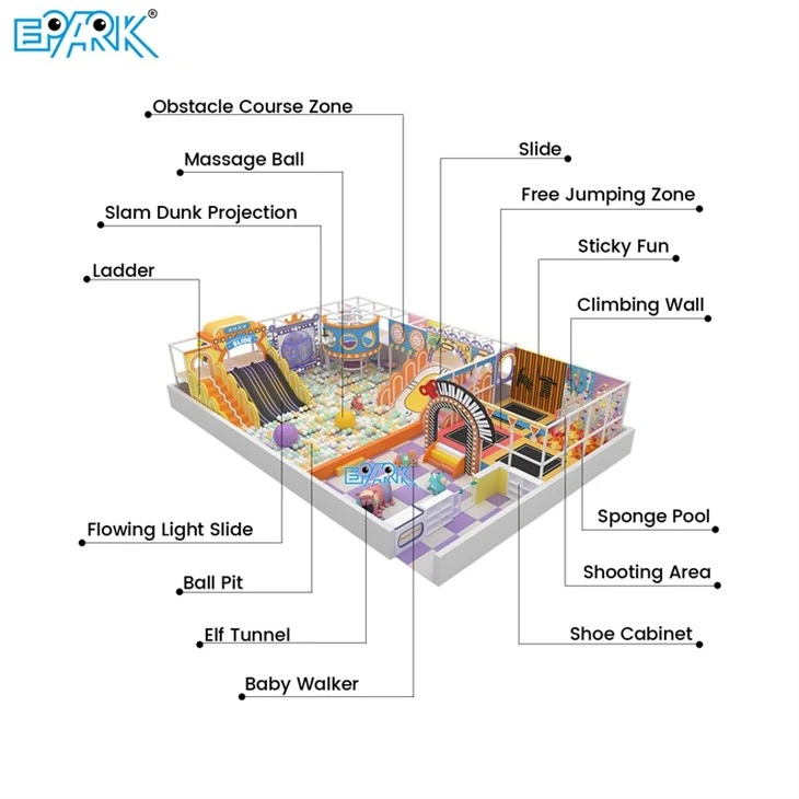 150m² Custom Soft Indoor Playground Equipment suppliers