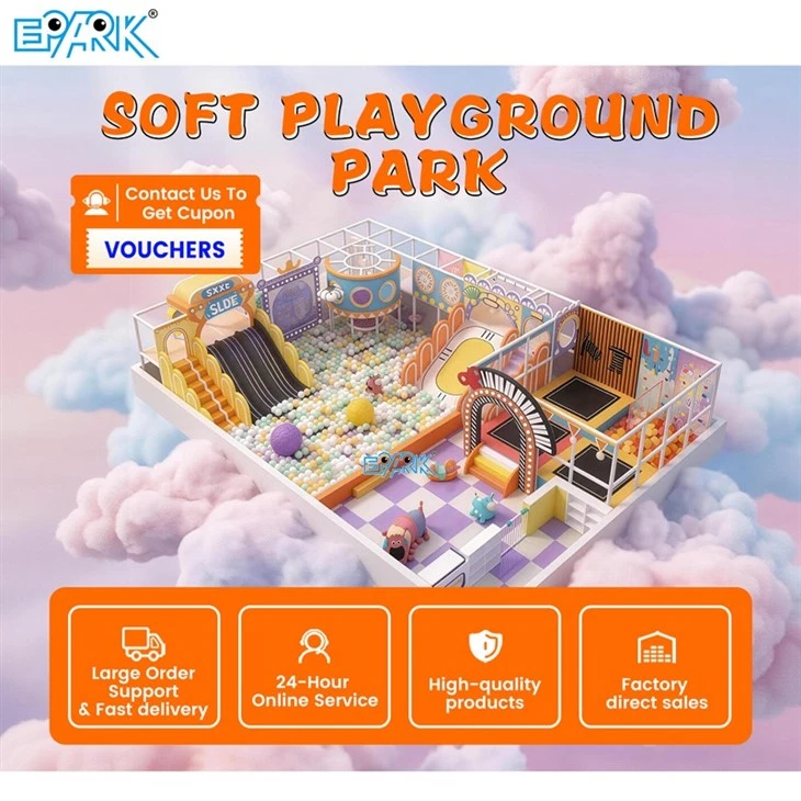 150m² Custom Soft Indoor Playground Equipment factory