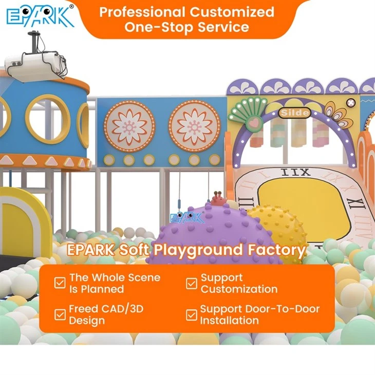 150m² Custom Soft Indoor Playground Equipment high quality